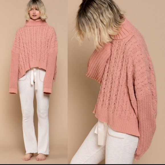 61922 POL Cable Knit Sweater - Picture 3 of 3